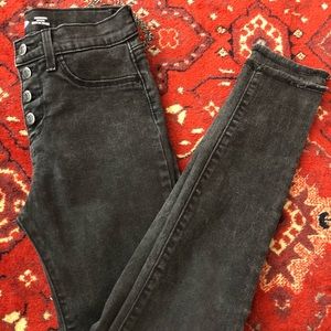 Girls Button fly Jeggings